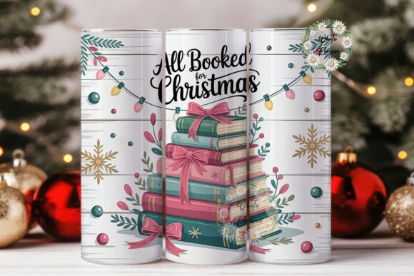 All Booked For Christmas Holiday Tumbler