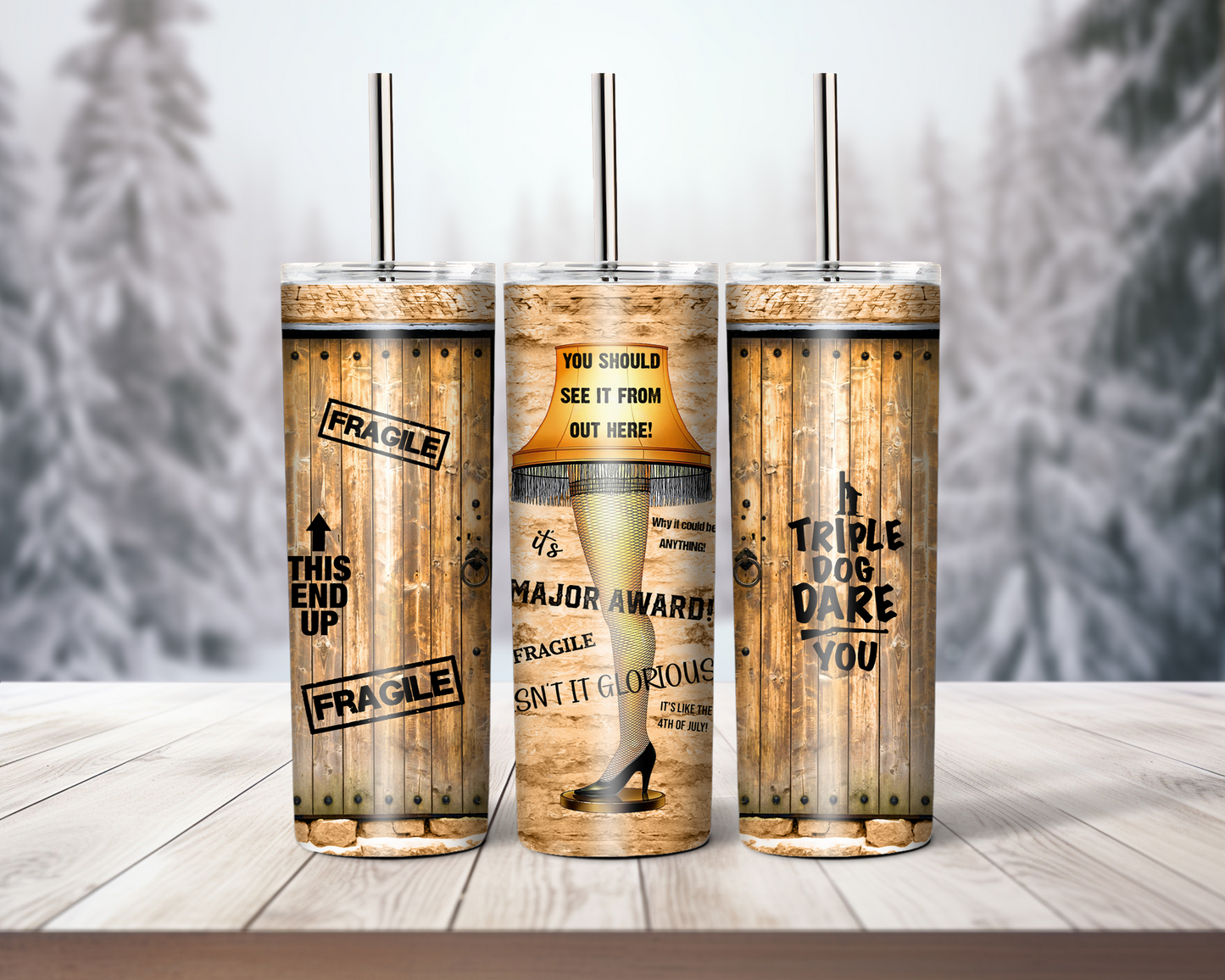 A Christmas Story - Fragile - Tumbler